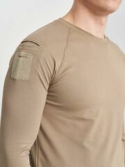 Single Sword SS Yakasıız Uzun Kol Tişört  LACOS Kumaş SİYAH - 2XL