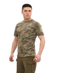 Single Sword Bisiklet Yaka Kısa Kol Taktik T-shirt PİKSEL - 2XL