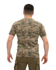 Single Sword Bisiklet Yaka Kısa Kol Taktik T-shirt PİKSEL - 2XL