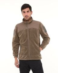 Single Sword Erkek&Kadın Tactical Garni Polar Mont-Hırka-Ceket BEJ - XL
