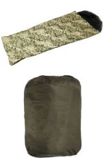 Single Sword Su Geçirmez Kamp&Çadır&Askeri Yazlık&Kışlık Çift Fermuarlı Uyku Tulumu +Taşıma Çantalı, 220x80 cm PİKSEL