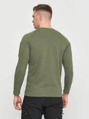Single Sword SS Yakasıız Uzun Kol Tişört  LACOS Kumaş HAKİ - 3XL