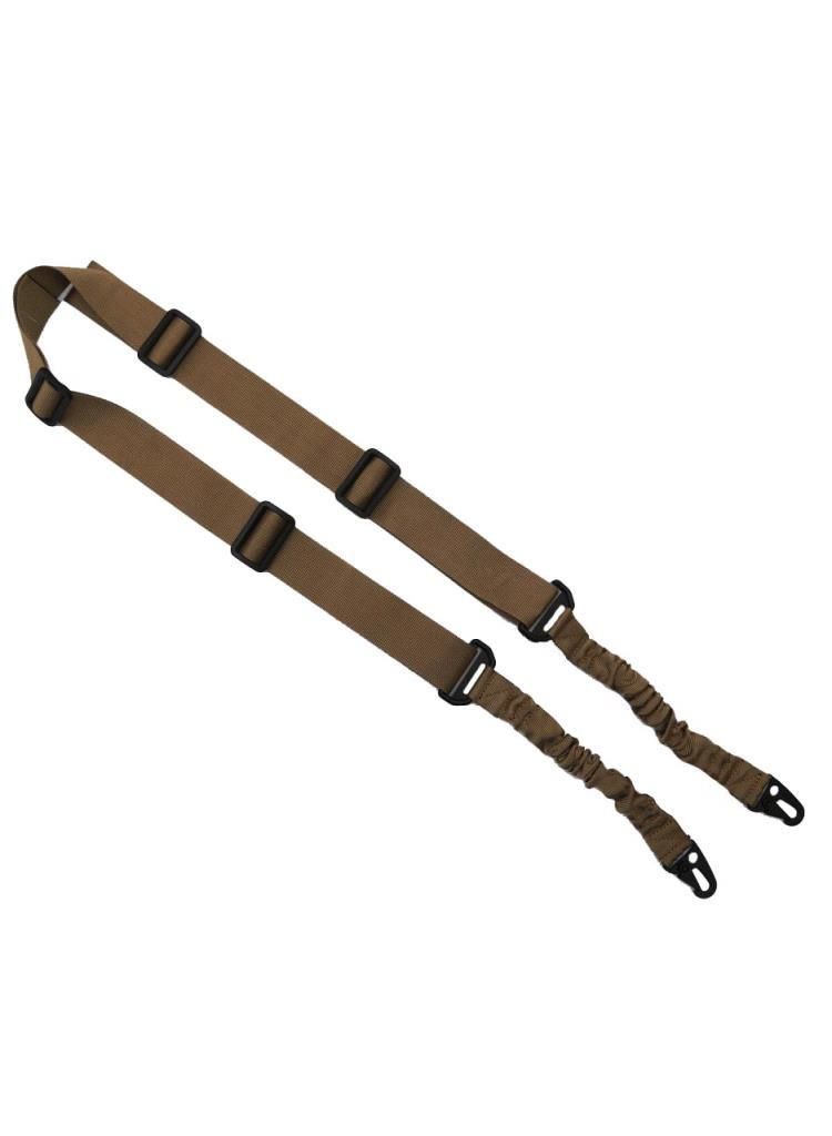 Single Sword Çift (İki) Nokta Yaylı Askı Kayışı KAHVE