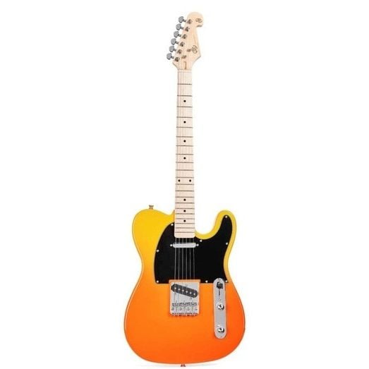 SX SEM2 Elektro Gitar (Burning Fire)