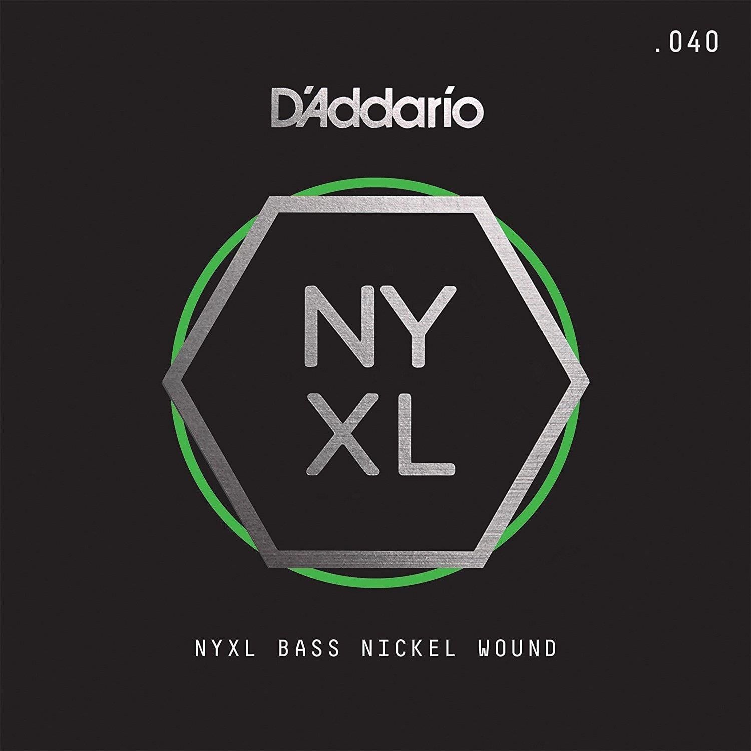 DADDARIO NYXLB040 BASS TEK TEL, NYXL SERİSİ, NİKEL SARIM, 0.040