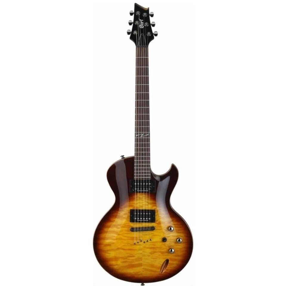 CORT ZCUSTOM1BS ELEKTRO GİTAR, KAHVERENGİ SUNBURST