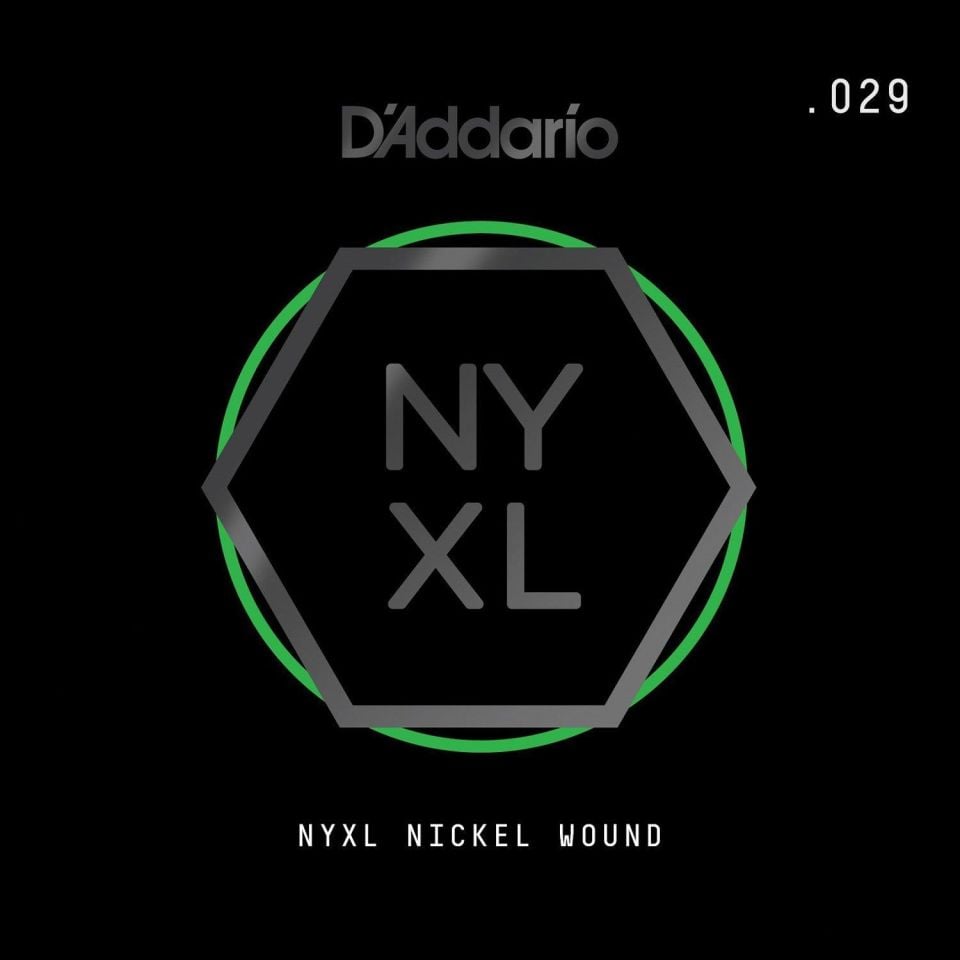 DADDARIO NYNW029 ELEKTRO VE AKUSTİK TEK TEL, NYXL SERİSİ, 0.029