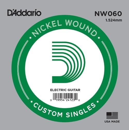 DADDARIO NW060 ELEKTRO VE AKUSTİK TEK TEL, (KALIN Mİ), 0.060