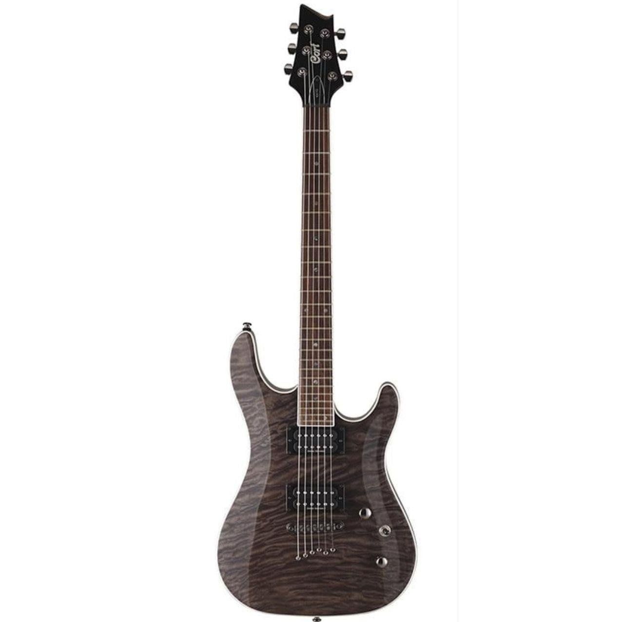 CORT KX1QETCGW ELEKTRO GİTAR, TRANS CHARCOAL GREY, (H-H)