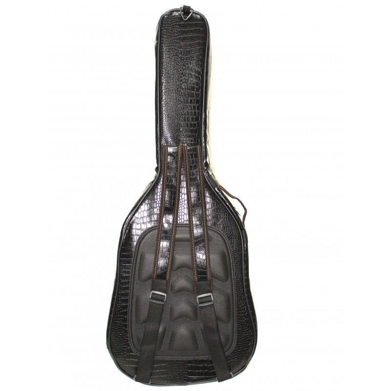 Klasik Gitar Kılıf Profesyonel Siyah Crocco Deri