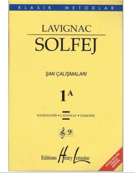 Lavignac Solfej Şan Çalışmaları 1A Küçük Boy