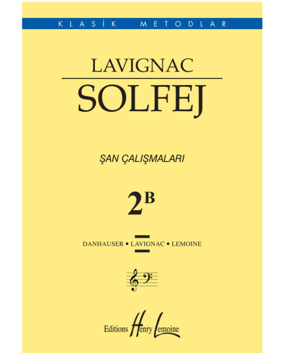 Lavignac Solfej Şan Çalışmaları 2B Küçük Boy