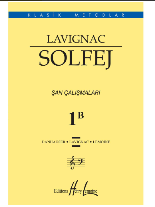 Lavignac Solfej Şan Çalışmaları 1B Küçük Boy