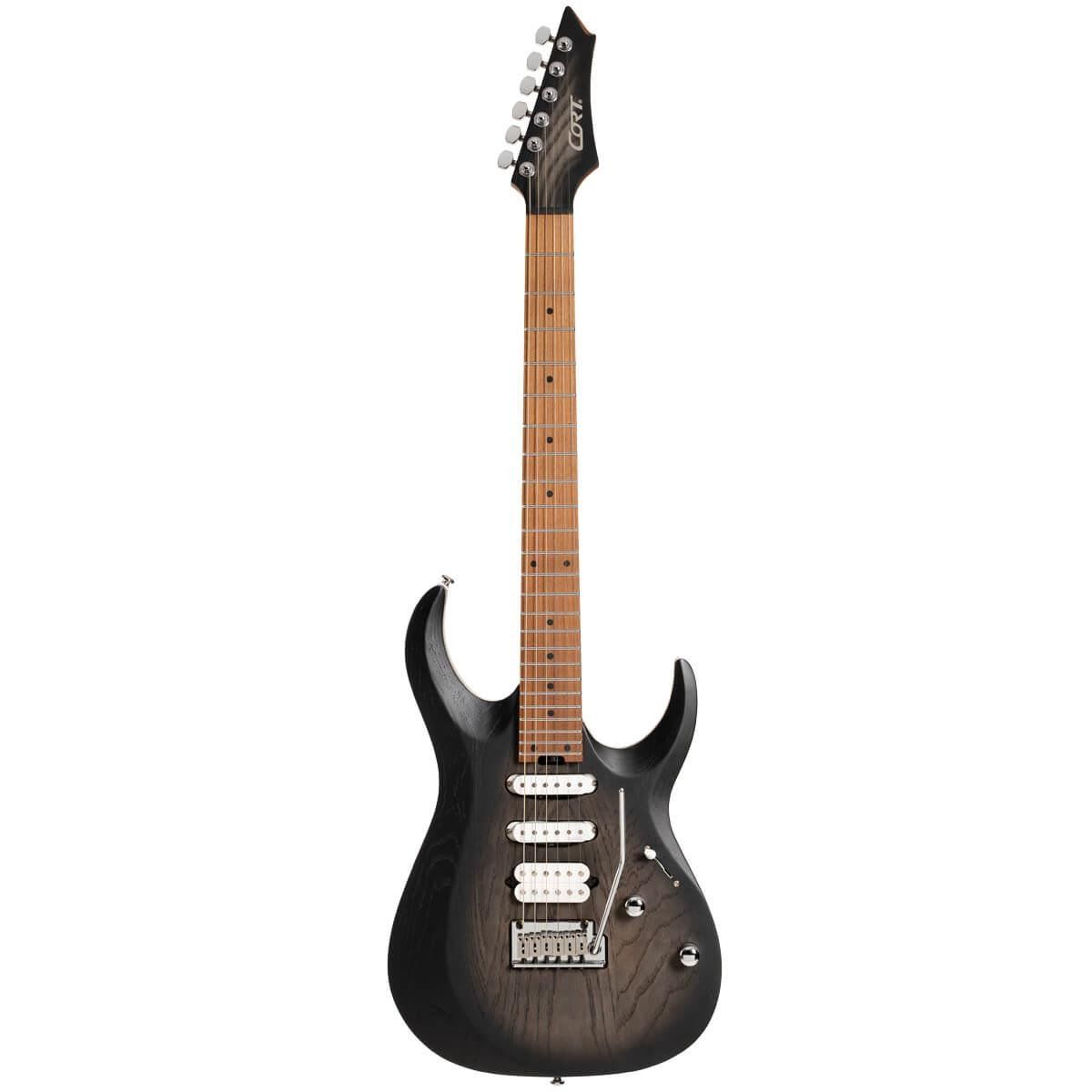 CORT X700 TRIALITY OPBB ELEKTRO GİTAR, OPEN PORE BLACK BURST, ÇANTALI