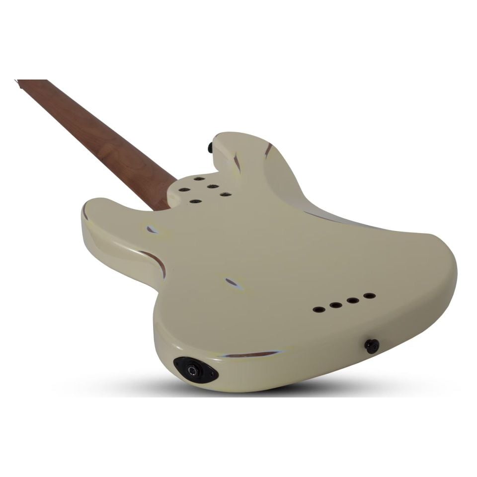 Schecter J-4 Sixx Bas Gitar (Worn Ivory)