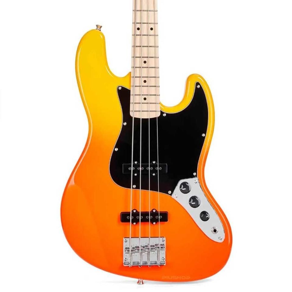 SX SBM1 Bas Gitar (Burning Fire)