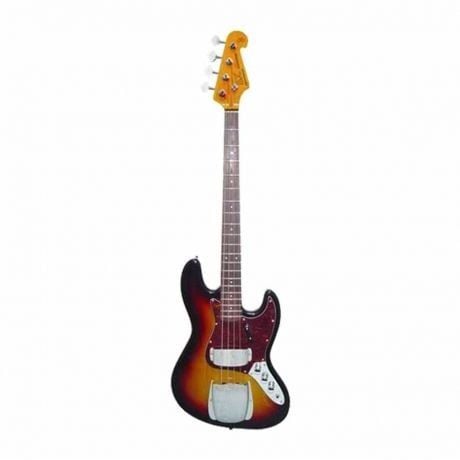 SX SJB62C+/3TS Tortoise Shell Pickguard Bas Gitar (3-Tone Sunburst)