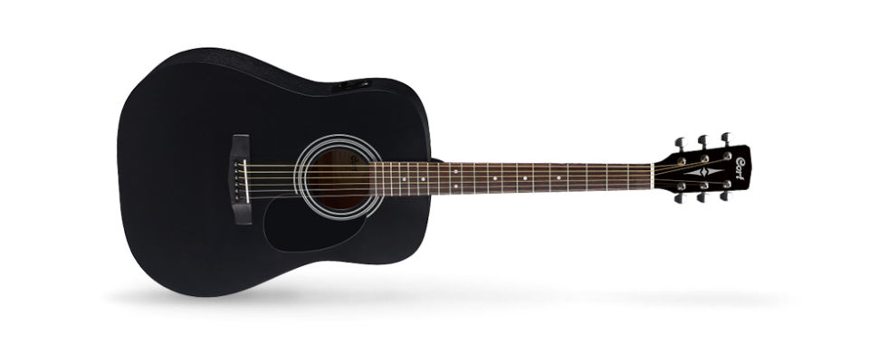 CORT AD810E-BKS ELEKTRO AKUSTİK GİTAR, SİYAH SATİN, LADİN KAPAK
