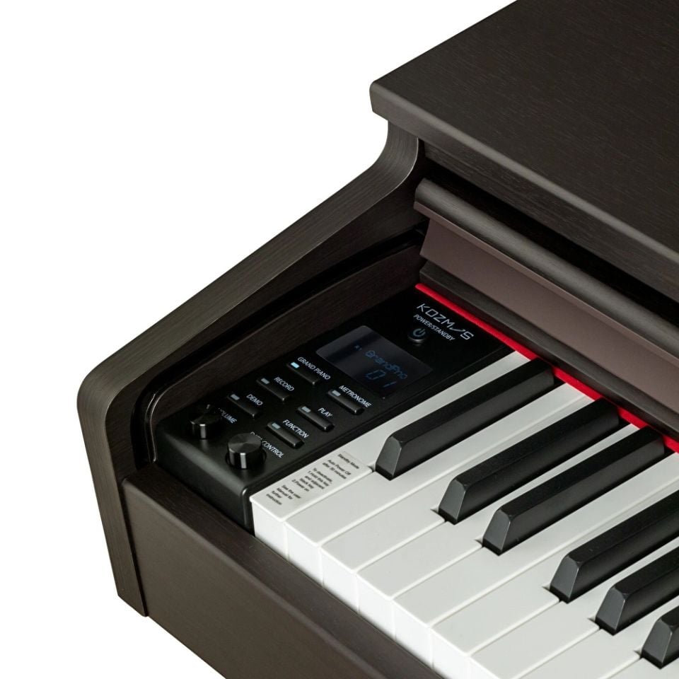 KOZMOS KHP-165RW Gülağacı Dijital Piyano (Tabure & Kulaklık Hediyeli)