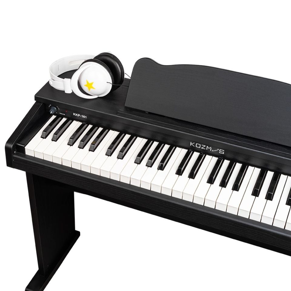 KOZMOS KKP-161BK Mat Siyah Dijital Duvar Tipi Çocuk Piyanosu