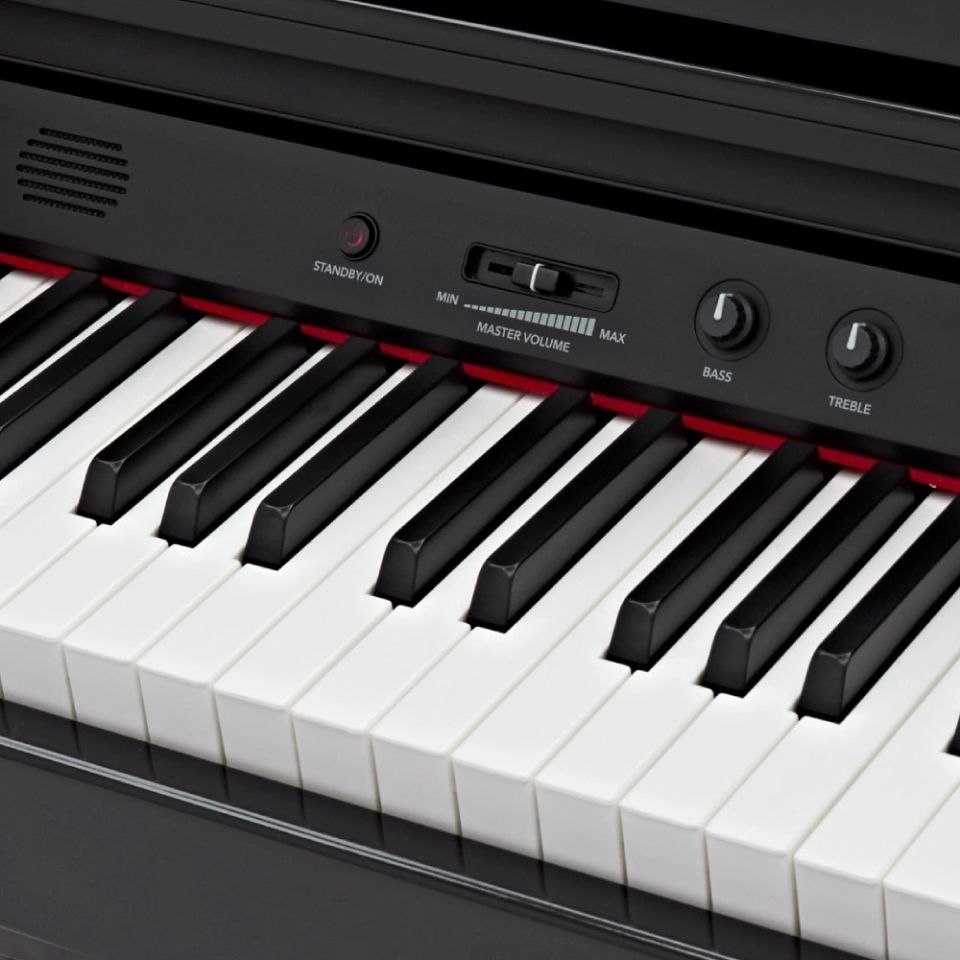 KOZMOS KDGP-20-BK Parlak Siyah Mini Kuyruklu Dijital Piyano (Tabure & Kulaklık Hediyeli)