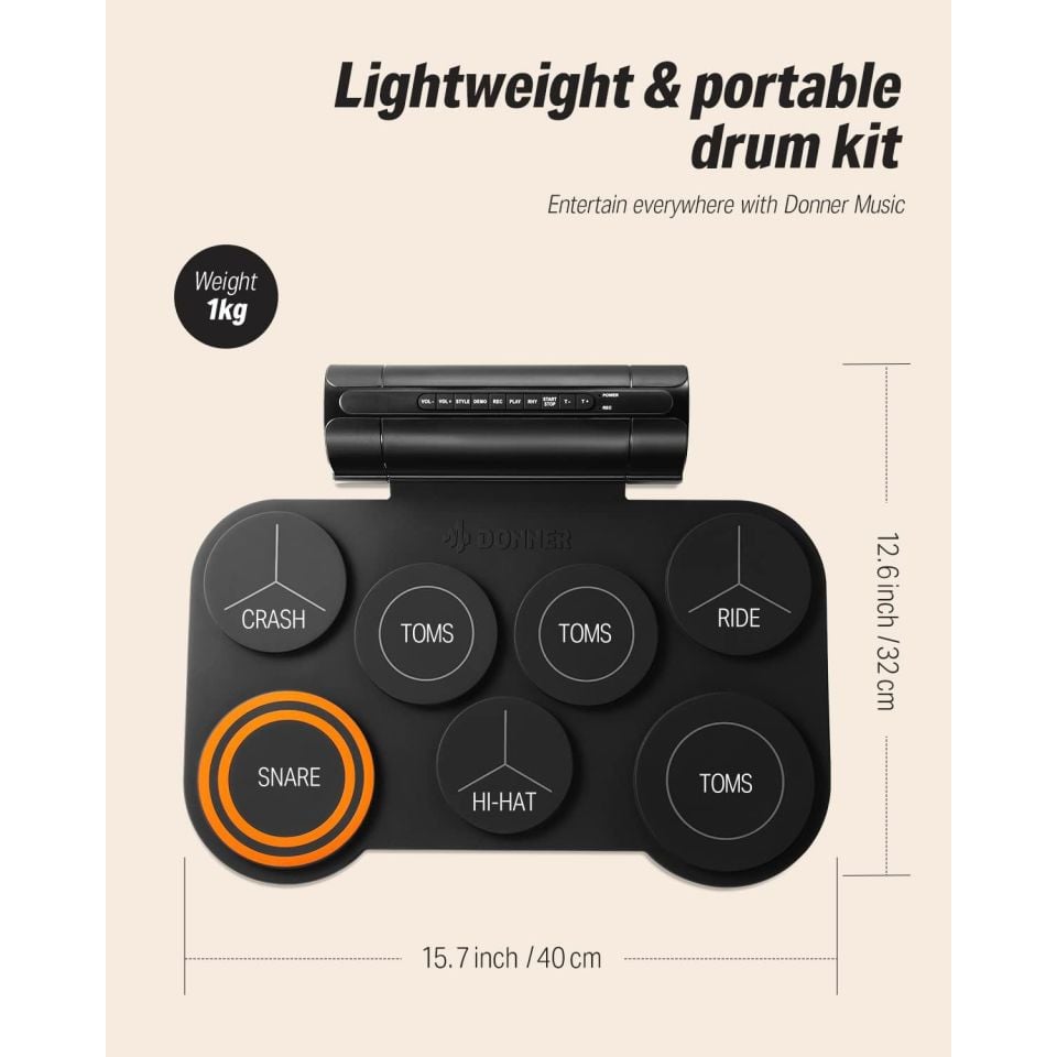 Elektro Davul Donner DED-20 7 Padli