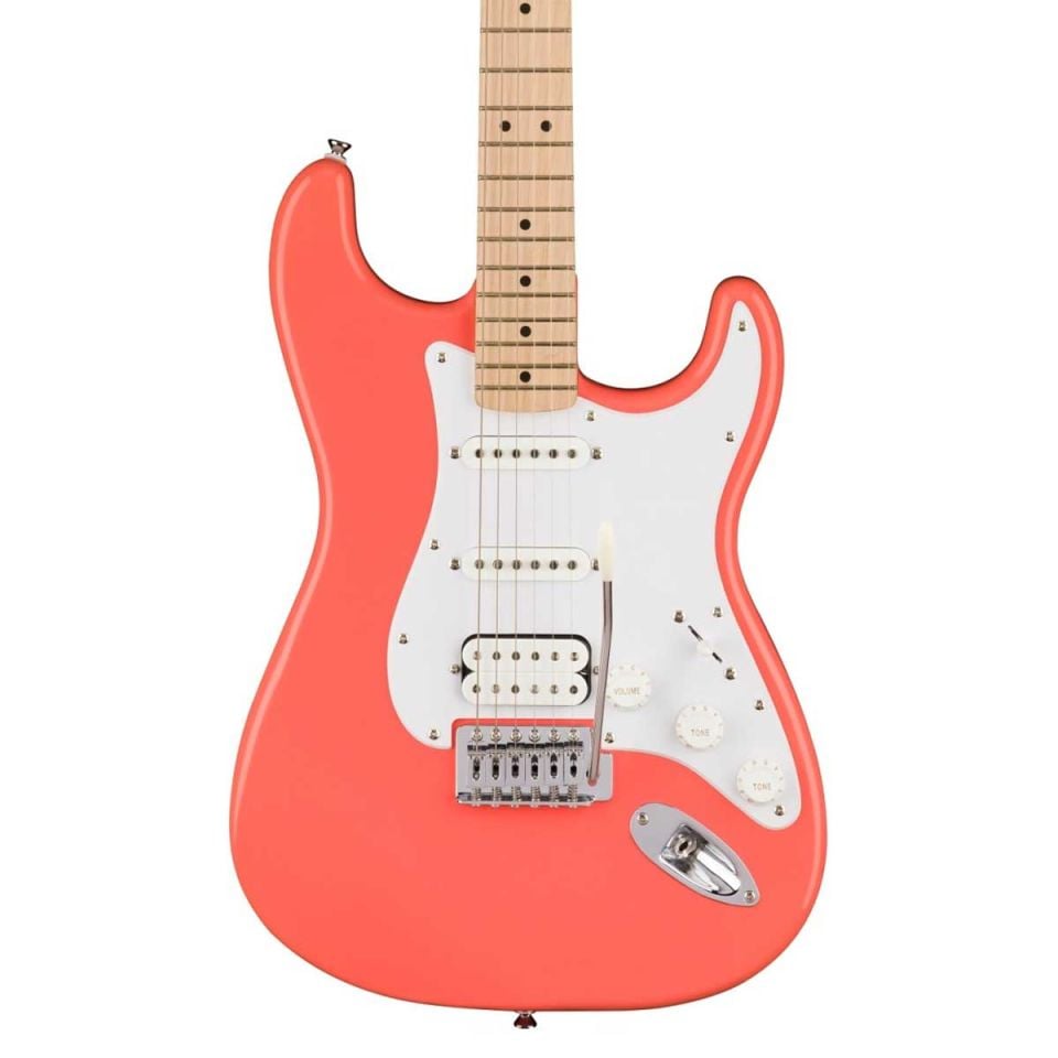 Squier Sonic Stratocaster HSS Akçaağaç Tahitian Coral Elektro Gitar