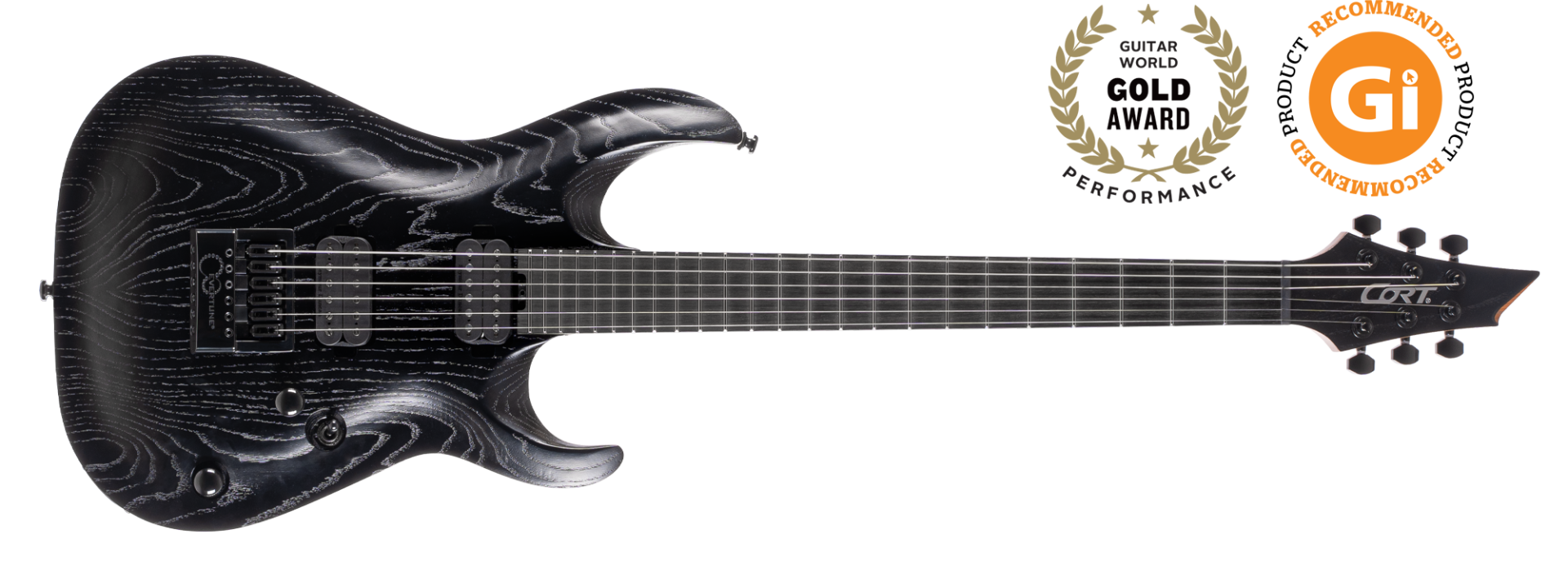 CORT KX700 EVERTUNE OPBK ELEKTRO GİTAR, OPEN PORE BLACK