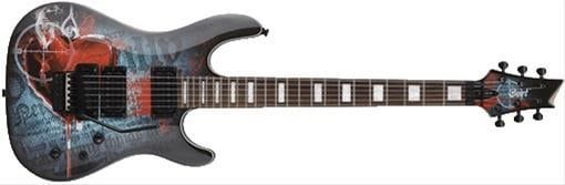 CORT KX5FRTFBK ELEKTRO GİTAR KATANA, TF DESENLİ SİYAH