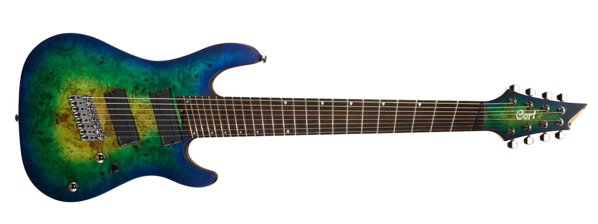CORT KX508MS II MBB ELEKTRO GİTAR, MARIANA BLUE BURST, 8 TELLİ