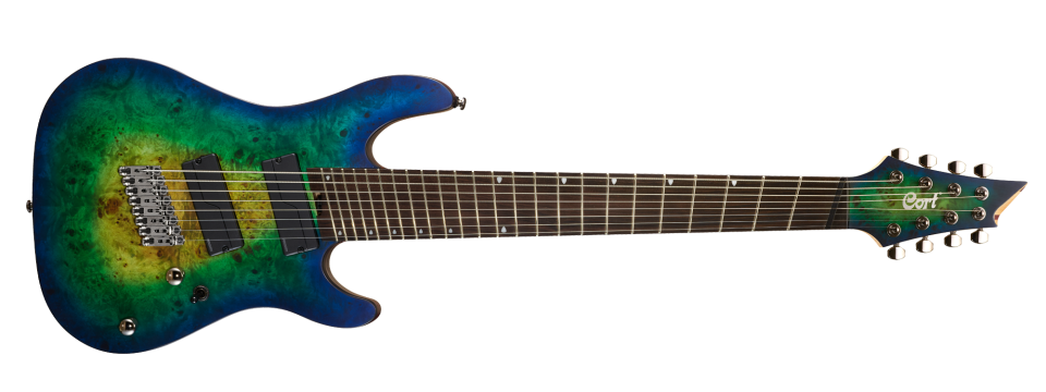 CORT KX508MS II MBB ELEKTRO GİTAR, MARIANA BLUE BURST, 8 TELLİ