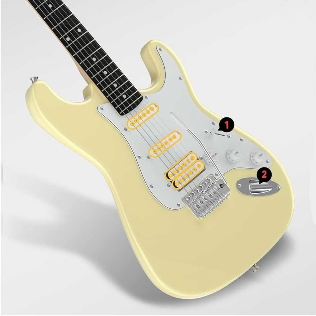 Donner DST-100 Elektro Gitar (Sarı)