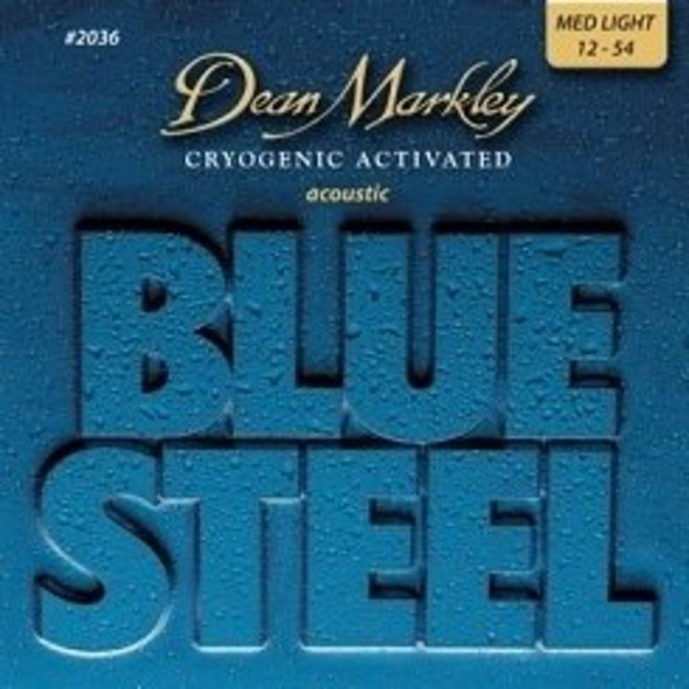 Dean Markley Blue Steel 2036 (12-54) - Medium Light Akustik Gitar Tel Seti