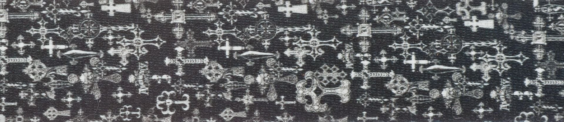 PLANETWAVES 50AL02 GİTAR ASKISI, 50MM, ALCHEMY STR-GOTHIC CROSS