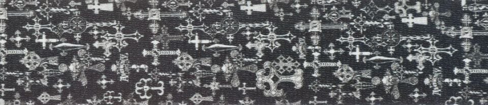 PLANETWAVES 50AL02 GİTAR ASKISI, 50MM, ALCHEMY STR-GOTHIC CROSS