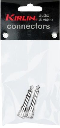 KIRLIN 1/4'' TRS M - 3.5mm TRS F, 2li Nickel Kaplı Dönüştürücü