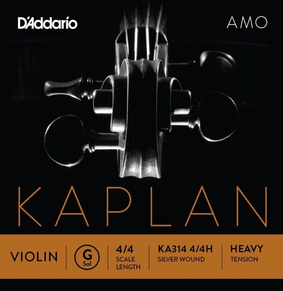 DADDARIO KA314 KEMAN TEK TEL, KAPLAN AMO, 4/4, G-(SOL), HEAVY