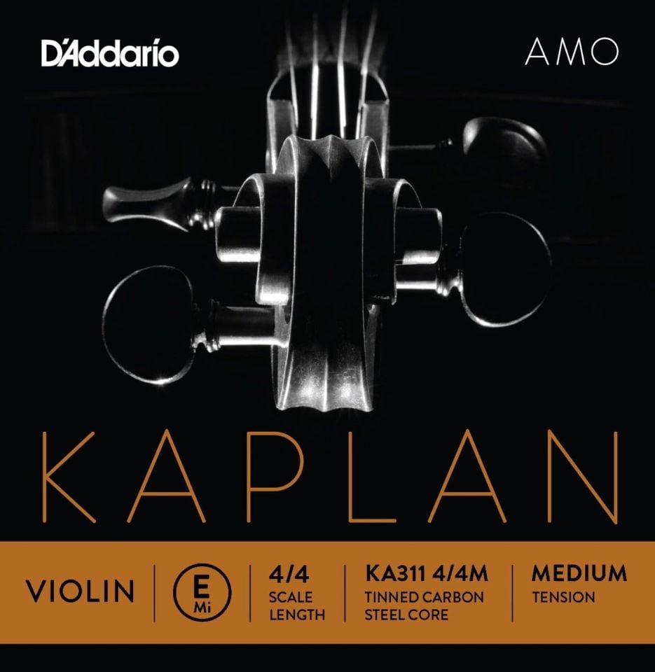 DADDARIO KA311 KEMAN TEK TEL, KAPLAN AMO, 4/4, E-(Mİ), LIGHT
