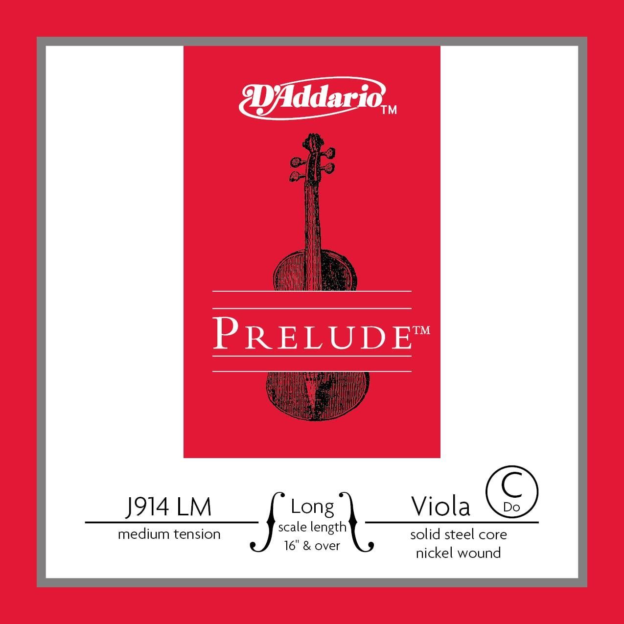 DADDARIO J914LM VİYOLA TEK TEL, PRELUDE, (16'' VE ÜSTÜ), C-(DO), MEDIUM