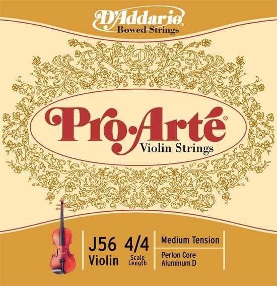 DADDARIO J56 KEMAN TEL SETİ, PRO-ARTE, 4/4, MEDIUM