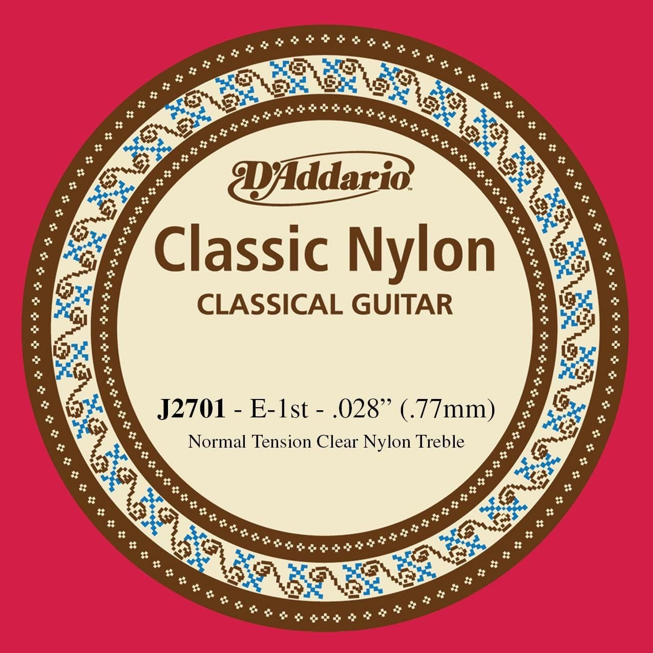 DADDARIO J2701 KLASİK TEK TEL, NAYLON, E-(Mİ), NORMAL