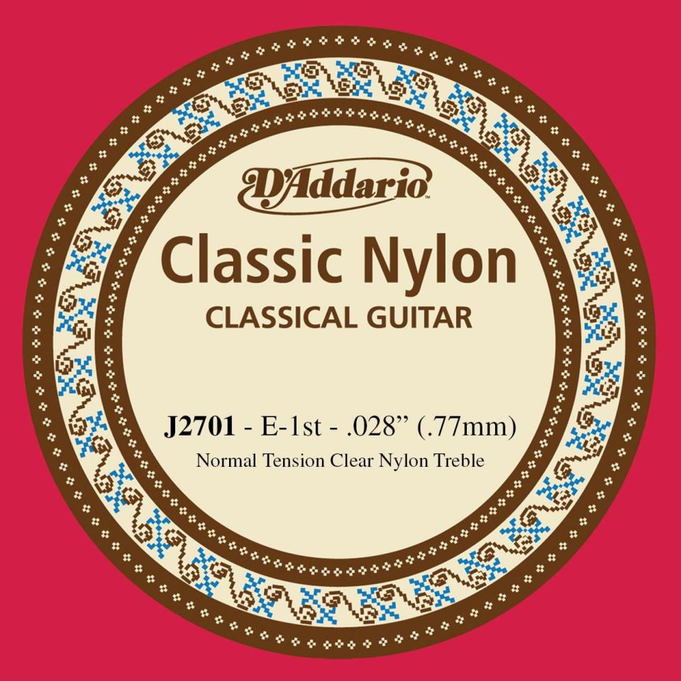 DADDARIO J2701 KLASİK TEK TEL, NAYLON, E-(Mİ), NORMAL