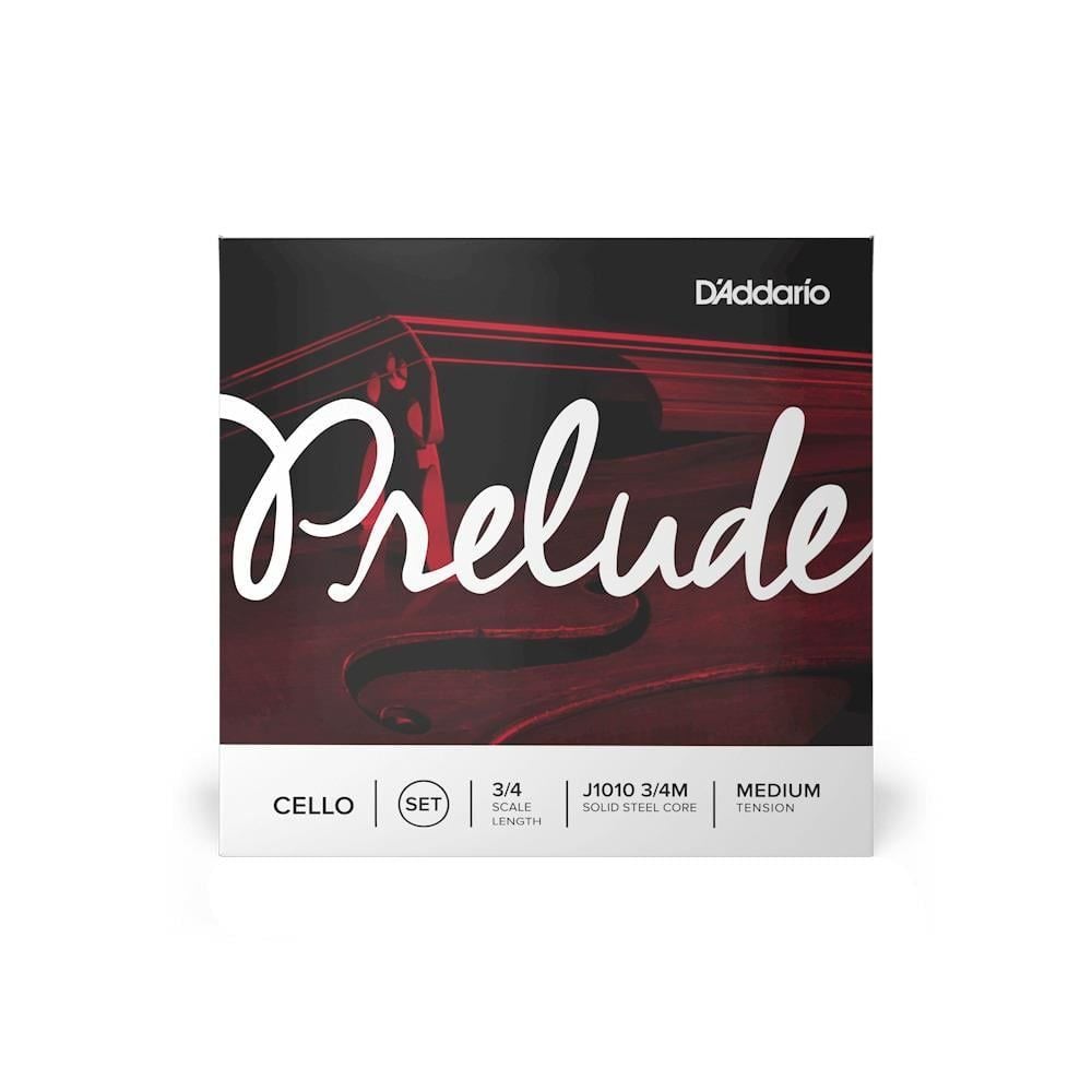 DADDARIO J101034 CELLO TEL SETİ, PRELUDE, 3/4, MEDIUM