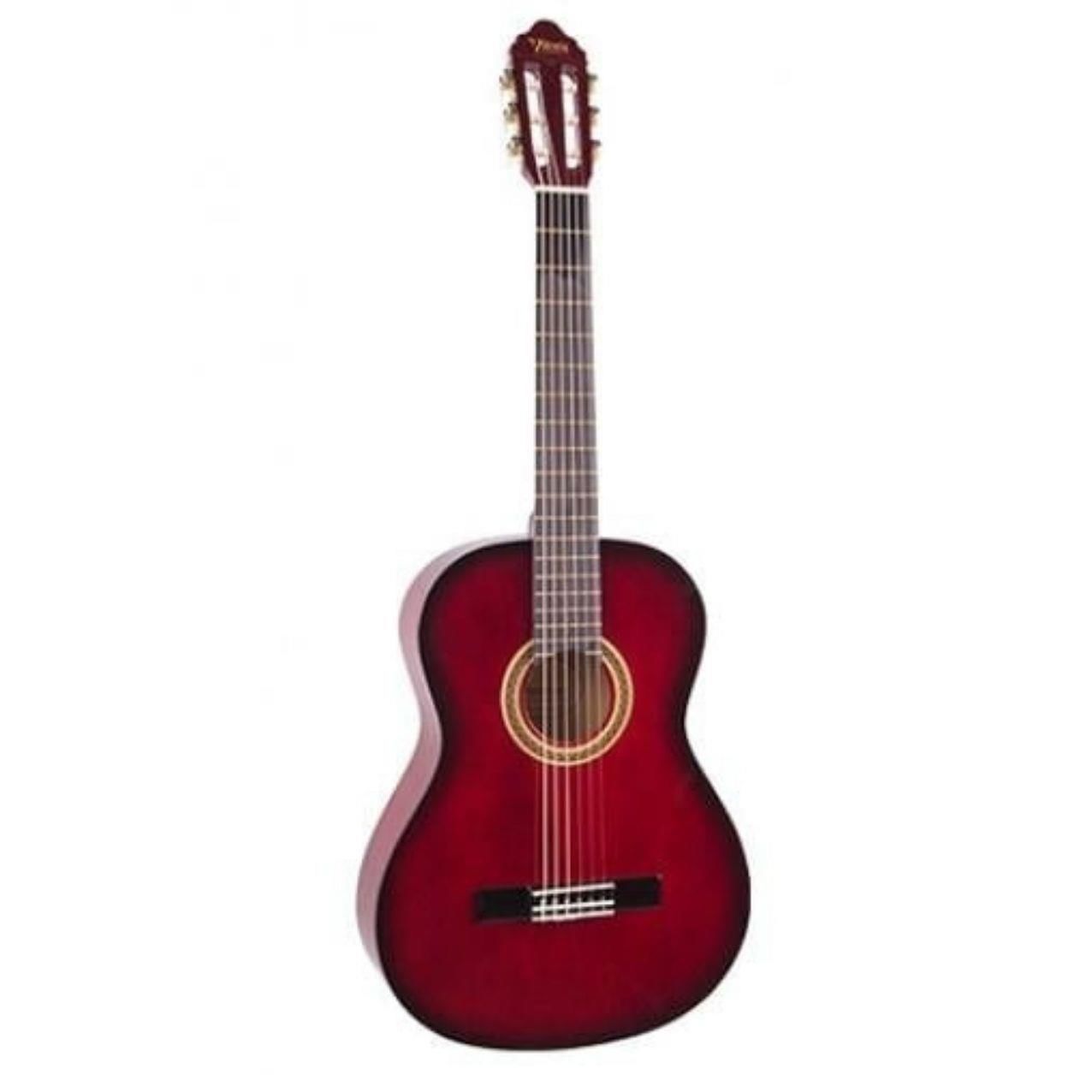 VALENCIA VC103TRDS KLASİK GİTAR, 3/4, KIRMIZI SUNBURST, SAP ÇELİKLİ