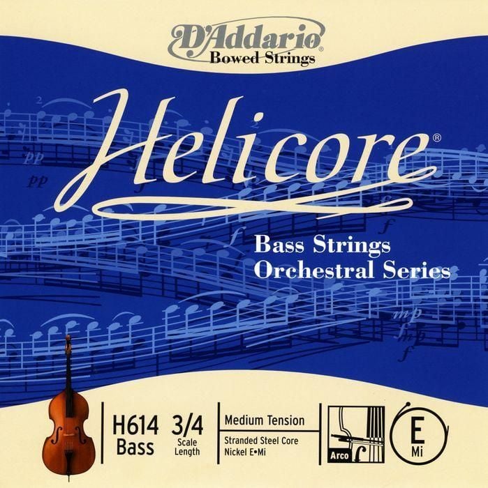 DADDARIO H614 KONTRABAS TEK TEL, HELICORE, 3/4, E-(Mİ)