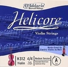 DADDARIO H312 KEMAN TEK TEL, HELICORE, 4/4, A-(LA), MEDIUM