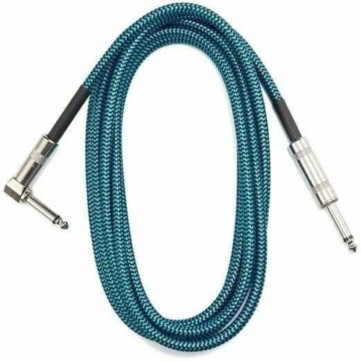 GİTAR KABLO GÜRÜLTÜSÜZ (NOISLESS) 3M MAVİ