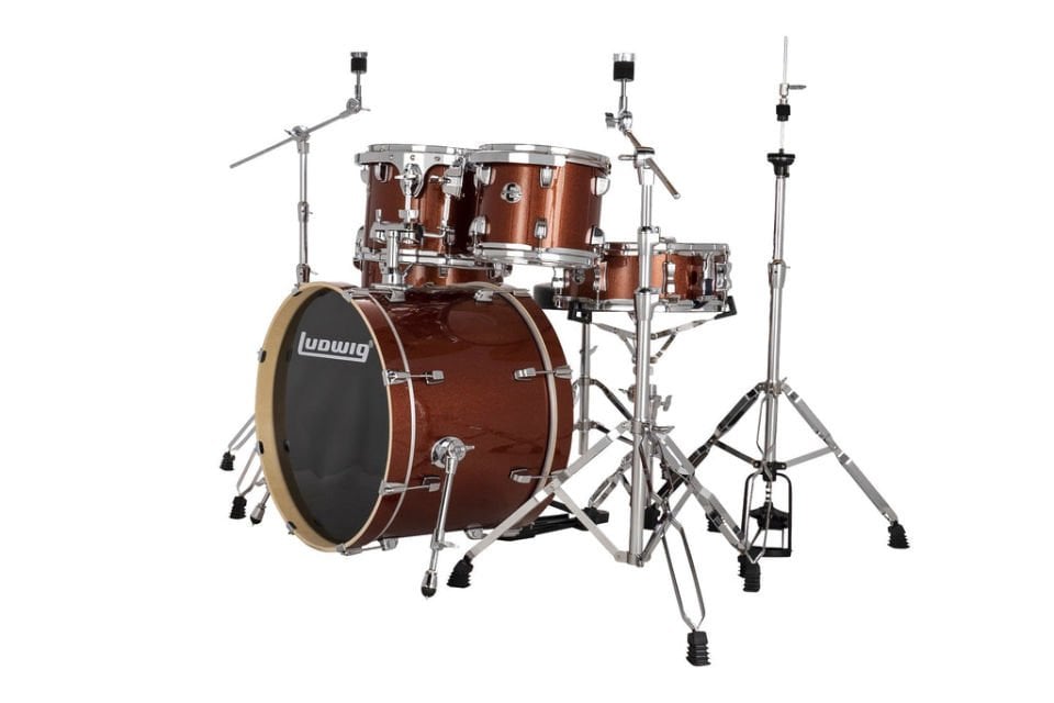Ludwig Element Evolution LE520024 5 PC 20'' Copper Sparkle Davul Seti