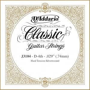 DADDARIO J3104 KLASİK TEK TEL, GÜMÜŞ, HARD