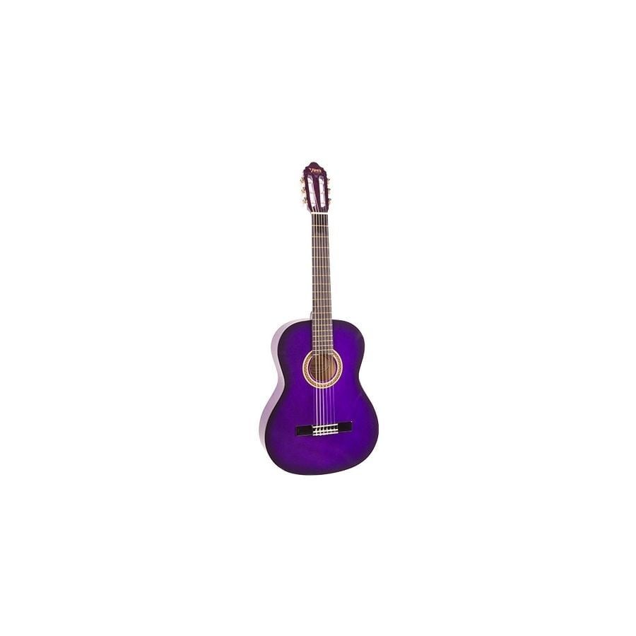 VALENCIA KLASİK GİTAR 4/4 MOR SUNBURST SAP ÇELİKLİ